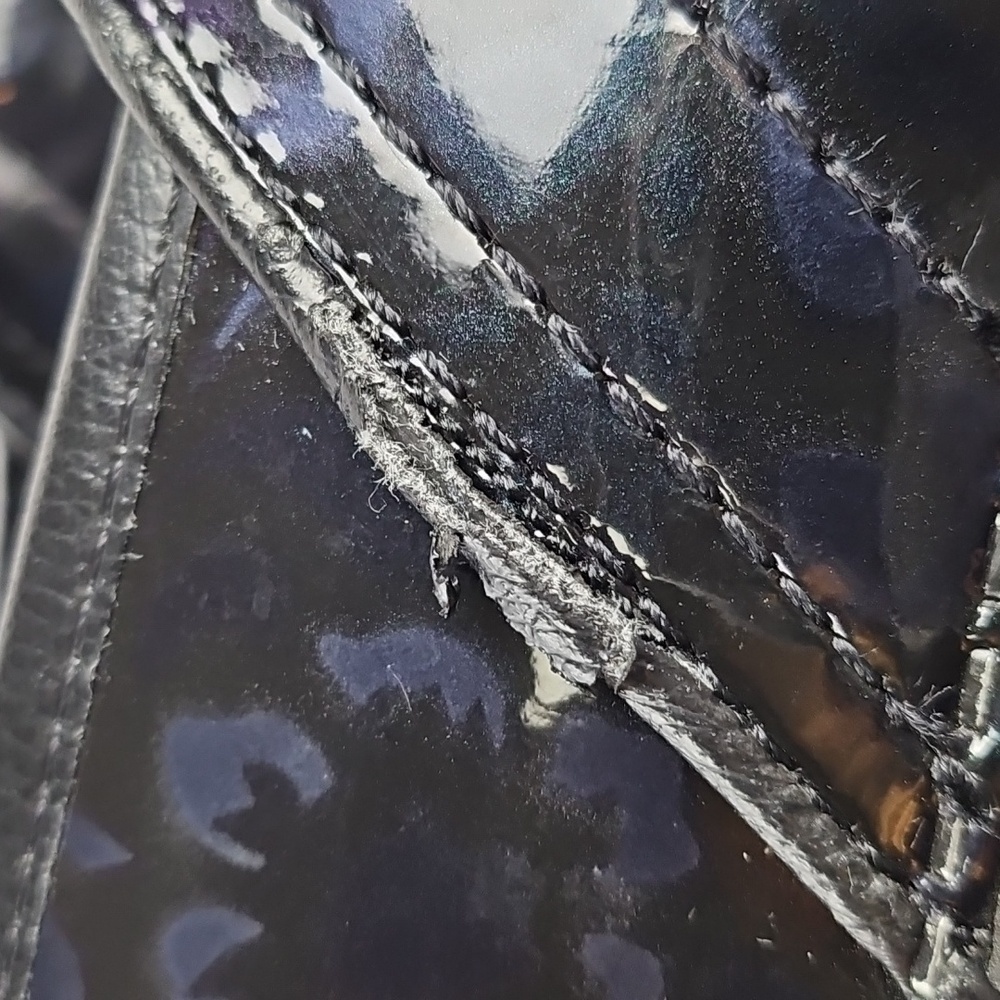 Dansko XP 2.0 Leather Shiny Black Blue Floral Print Professional Comfort Clog - Picture 15 of 16